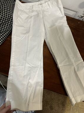 Halogen White Cotton Pants